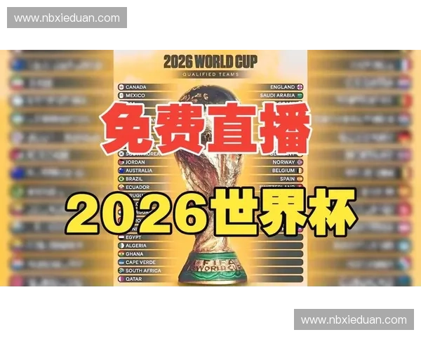 2026美加墨世界杯网络直播全攻略赛程看点观赛平台解析与实时互动指南